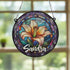 Lily Personalised Stained Glass Effect Suncatcher